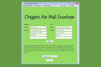 Origami Air Mail Envelope